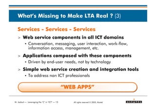 Leveraging the C in ICT (2003)