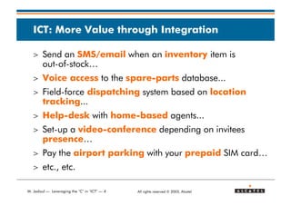 Leveraging the C in ICT (2003)
