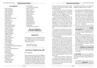 DeArGe Mitteilungen 8(6), 2003                                                                                                                                            DeArGe Mitteilungen 8(6), 2003
                                   Vereinsnachrichten                                                                          Vereinsnachrichten

                 Neue Mitglieder                  • Franz Ruthner                              Arbeitsaufwand verursacht haben, möchte              Aus diesem Grund bitte ich nochmals alle
                                                    A-1220 Wien (Österreich)                   ich daher nochmals auf folgende Dinge                Mitglieder, folgende Dinge zu beachten:
  • Dirk Bandowski                                • Marc Schormann                             dringend hinweisen:
    34260 Kaufungen                                 32657 Lemgo                                    Die Qualität der »DeArGe Mitteilungen«           1. Die Abbuchung der Mitgliedsbeiträge ist
  • Stefan Borowski                               • Thomas Serrabona                           hat sich im vergangenen Jahr im Vergleich               Bestandteil der Geschäftbedingungen
    42327 Wuppertal                                 58644 Iserlohn                             zu früher deutlich verbessert. Vor allem alte           der De.Ar.Ge. e.V.! Davon wird keine
  • Thorsten Bücker                               • Marcel Schubert                            Mitglieder und die Mitglieder der ersten                Ausnahme gemacht. Für Auslandsmit-
    59077 Hamm                                      45289 Essen                                Stunde werden dies bestätigen können.                   glieder gelten gesonderte Bedingungen.
  • Philip Christl                                • Dieter Wacker                                  Die Verbesserung ist allerdings nicht nur           Das heißt, wer bei uns Mitglied sein
    A-4030 Linz (Österreich)                        74626 Bretzfeld                            inhaltlich zu sehen, sondern auch in der Art            möchte, muss dulden, dass wir den Jah-
  • Kevin Eckers                                  • Christian Wahle                            der Präsentation – während früher nur ab                resbeitrag bzw. den gestaffelten Beitrag
    52499 Baesweiler                                42103 Wuppertal                            und zu mal ein sehr schlechtes Schwarz-                 vom jeweiligen Konto abbuchen, und
  • Frank Fischer                                 • Christopher Wenz                           weiß-Bild zu sehen war, sind heute farbige              zwar ohne dass dafür Kosten für die
    88433 Altheim                                   22844 Norderstedt                          Abbildungen, nichtfarbige Bilder sowie                  De.Ar.Ge. e.V. entstehen.
  • Stefan Hammelsbruch                           • Naric Zoran                                Textabschnitte in hervorragender Druck-              2. Wenn eine Abbuchung, aus welchen
    45475 Mülheim-Ruhr                              CH-8302 Kloten (Schweiz)                   qualität eine Selbstverständlichkeit gewor-             Gründen auch immer, nicht ordnungs-
  • Lennart Hansen                                                                             den.                                                    gemäß erfolgen kann, müssen Rückbu-
    22846 Norderstedt                                      Allen neuen Mitgliedern                 Die Kosten für den Druck der »DeArGe                chungskosten nach einem Beschluss
  • Peter Haunschild                                     ein herzliches Willkommen!            Mitteilungen« sind allerdings dementspre-               des Vorstandes von dem Mitglied getra-
    85053 Ingolstadt                                                                           chend hoch. Hinzu kommen Portokosten                    gen werden, das diese Rückbuchung ver-
  • Philipp Hennebold                                                                          für den Versand von über 400 Exemplaren                 ursacht hat!
    74626 Dimbach                                              Zugangsdaten                    sowie Versandmaterial wie Klebeetiketten             3. Geschäftsjahr ist das Kalenderjahr, das
  • Peter Hirning                                                                              und Briefumschläge.                                     heißt, eine Mitgliedschaft kann nur 6
    72810 Gomaringen                            Nachfolgend die neuen Zugangsdaten für             Die Herstellung der »DeArGe Mittei-                 Wochen zum jeweiligen Jahresende ge-
  • Michael Hose                                den Mitgliederbereich auf unserer Home-        lungen« sowie deren Versand kostet unseren              kündigt werden. Daraus ergibt sich, dass
    29664 Walsrode                              page www.dearge.de (Groß- und Klein-           Verein derzeit ca. 900,- Euro pro Ausgabe.              ein Mitglied, das z. B. im Februar 2004
  • Oliver Kleppe                               schreibung beachten):                          Die jährlichen Druckkosten belaufen sich                seine Mitgliedschaft kündigt, verpflichtet
    52477 Alsdorf                                                                              demnach auf etwa 5400,- Euro! Hinzu kom-                ist, den vollen Jahresbeitrag für das Jahr
  • Gysbert Kortekaas                                 Benutzername: asterix                    men Portokosten und Büromaterial für die                2004 zu bezahlen.
    NL-2563JM Den Haag (Niederlande)                  Kennwort: Valerio1980                    Unterlagen und Informationen für neue                4. Eine Kündigung ist nur dann wirksam,
  • Iris Lienhard                                                                              Mitglieder, Kosten für den übrigen Schrift-             wenn sie schriftlich und fristgerecht
    CH-8117 Fällanden (Schweiz)                                                                verkehr, Werbekosten wie Handzettel und                 beim 1. Vorsitzenden eingereicht worden
  • Sven Muckli                                  Abbuchung der Mitgliedsbeiträge 2004          anderes Material, Kosten für die Herstellung            ist. Ansonsten ist der volle Jahresbeitrag
    45289 Essen                                                                                der Mitgliedsausweise und die Erstellung                zu bezahlen.
  • Elke Naujeck                                Liebe Mitglieder !                             unserer Homepage, Bankgebühren, Kosten
    41541 Dormagen                                                                             für die Bestimmungskurse und noch vieles             Am 30.12.2003 werden nun die Mitglieds-
  • Alexander Niemeyer                          Ende Dezember 2003 werden die Mitglieds-       andere mehr.                                         beiträge für das Jahr 2004 abgebucht. Ich
    30167 Hannover                              beiträge für das Jahr 2004 abgebucht. Da wir       All diese Kosten können in Zukunft nur           bitte deshalb folgende Dinge dringend zu
  • Florian Pfeil                               leider auch im Jahr 2003 wieder eine Reihe     von unserem Verein getragen werden, wenn             beachten:
    57334 Bad Laasphe                           von ärgerlichen Rückbuchungen hatten, die      alle Mitglieder ihren Beitrag rechtzeitig be-
  • Bernd Römhild                               einen großen finanziellen Schaden angerich-    zahlen und sich bewusst sind, dass dies die          1. Alle Mitglieder müssen dafür Sorge tra-
    53840 Troisdorf                             tet haben (Rückbuchungsgebühren, Mah-          Voraussetzung ist, damit wir weiter erfolg-             gen, dass eine reibungslose Abbuchung
                                                nungskosten etc.) und einen beträchtlichen     reich arbeiten können.                                  der Beiträge möglich ist. (Normaler Jah-
                                           34                                                                                                  35
 