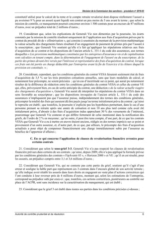 Sanction de l'ACPR contre Generali Vie | PDF