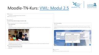 Moodle-TN-Kurs: VWL: Modul 2.5
 