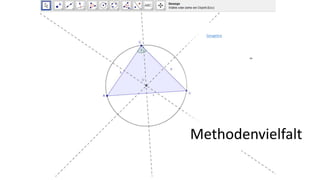 Methodenvielfalt
Geogebra
 