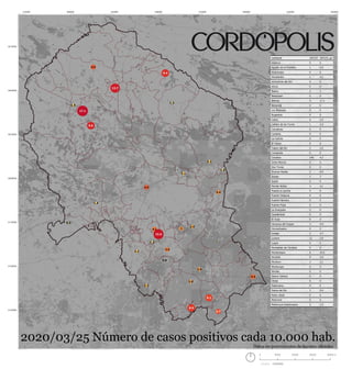 Coronavirus: incidencia por municipios