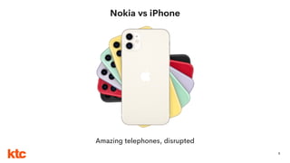 Nokia vs iPhone
5
Amazing telephones, disrupted
 