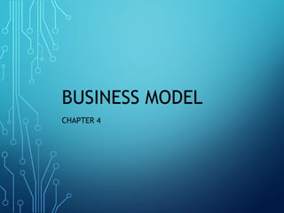 BUSINESS MODEL
CHAPTER 4
 