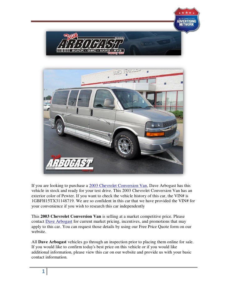 dave arbogast used vans