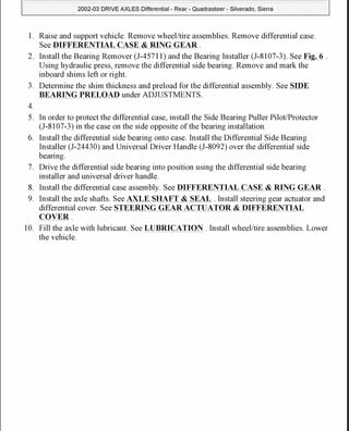 2003 CHEVY SILVERADO REPAIR MANUAL PDF visual data 6