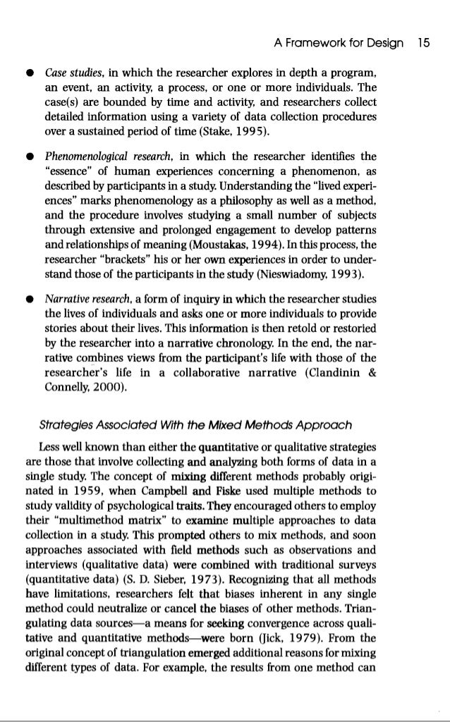 2003 creswell a framework for design