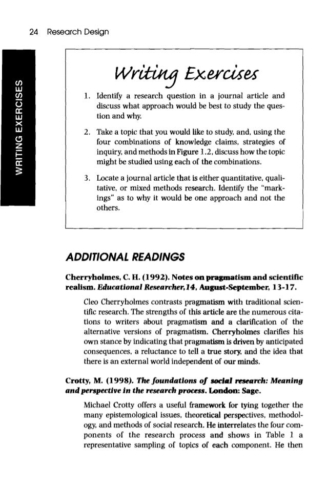 2003 creswell a framework for design