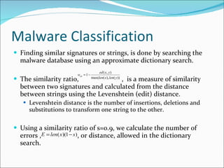 Malware Classification Using Structured Control Flow | PPT
