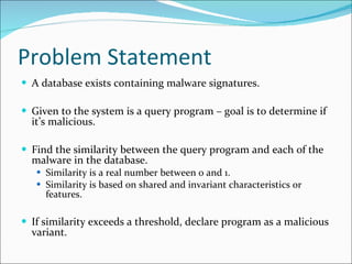 Malware Classification Using Structured Control Flow | PPT