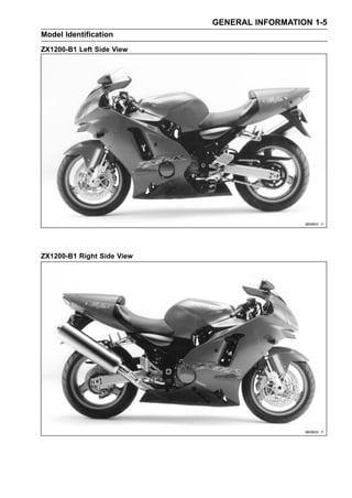 2003 kawasaki zx1200 b2 ninja zx 12r service repair manual | PDF