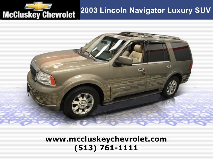 Used 2003 Lincoln Navigator Luxury Suv At Cincinnati