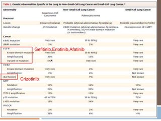 Gefitinib,Erlotinib,Afatinib
Crizotinib
 