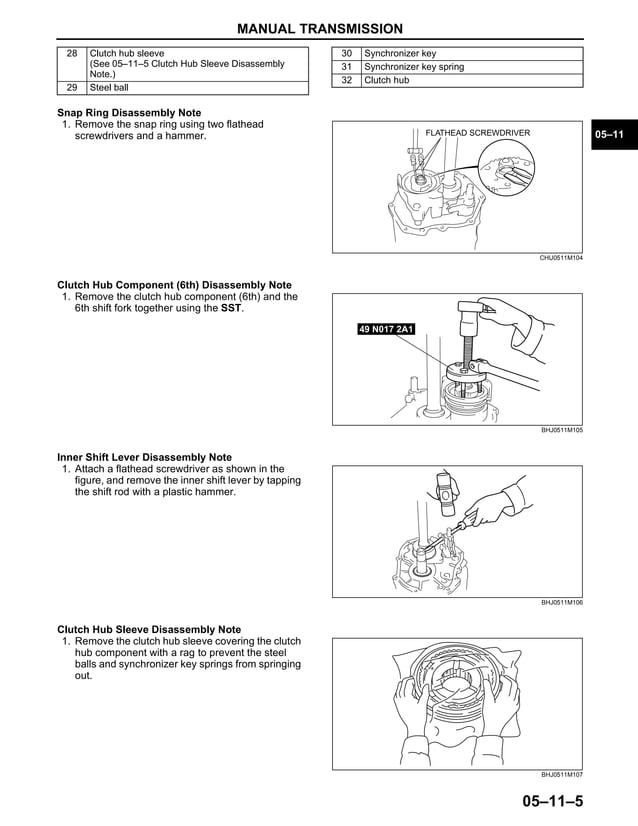 20042008 Mazda RX8 Manual Transmission Repair Guide