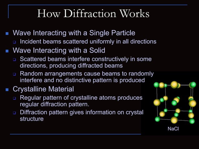 X-Ray Diffraction-Instrumentation and application | PPT | Chemistry ...
