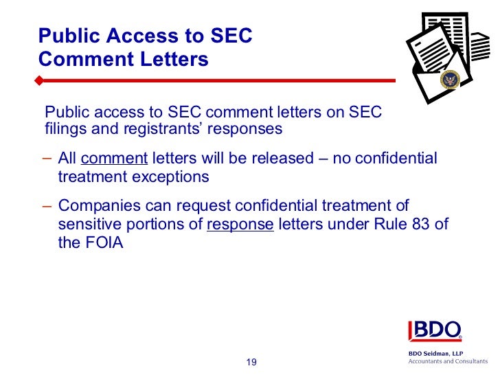 Sec Confidential Treatment Request Letters Sec Confidential Treatment Request Letters