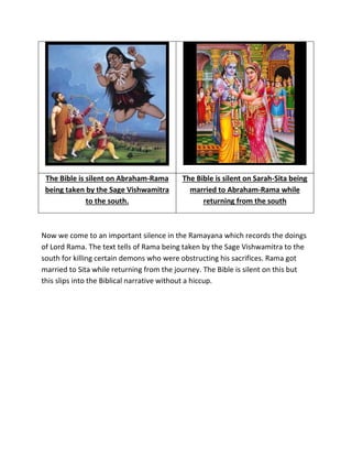 Biblical Rama The differences in narratives of Rama and Abraham are mutually ...