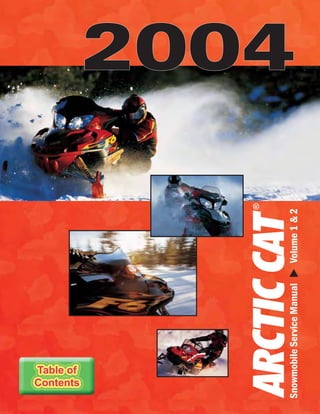 2004 arctic cat z 570 snowmobile service repair manual | PDF