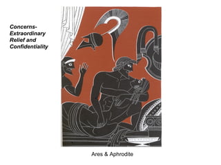 Ares & Aphrodite Concerns-Extraordinary Relief and Confidentiality 