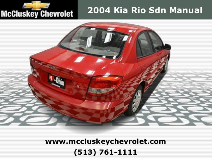 Used 2004 Kia Rio Sdn Manual Kings Automall Cincinnati Ohio