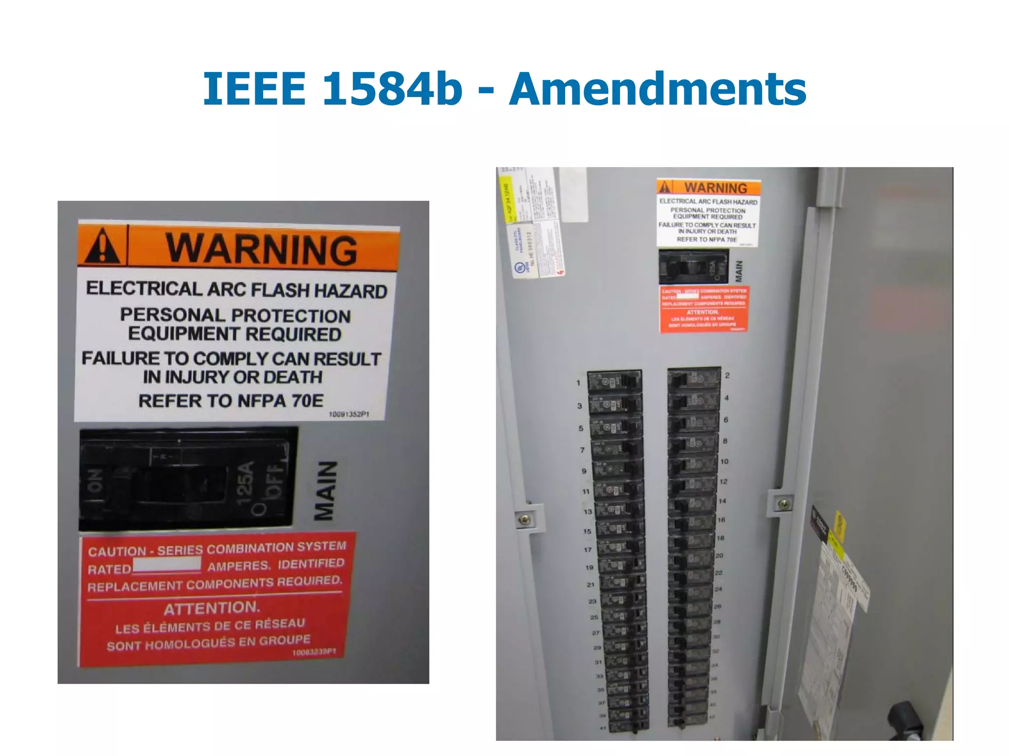 IEEE 1584b - Amendments
 