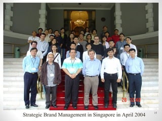 15
Strategic Brand Management in Singapore in April 2004
 