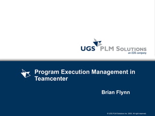 2004 Team Center Training Presentation On Project | PPT