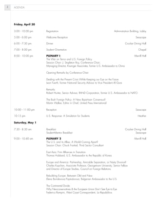 WorldAffairs 2004 Conference Program | PDF