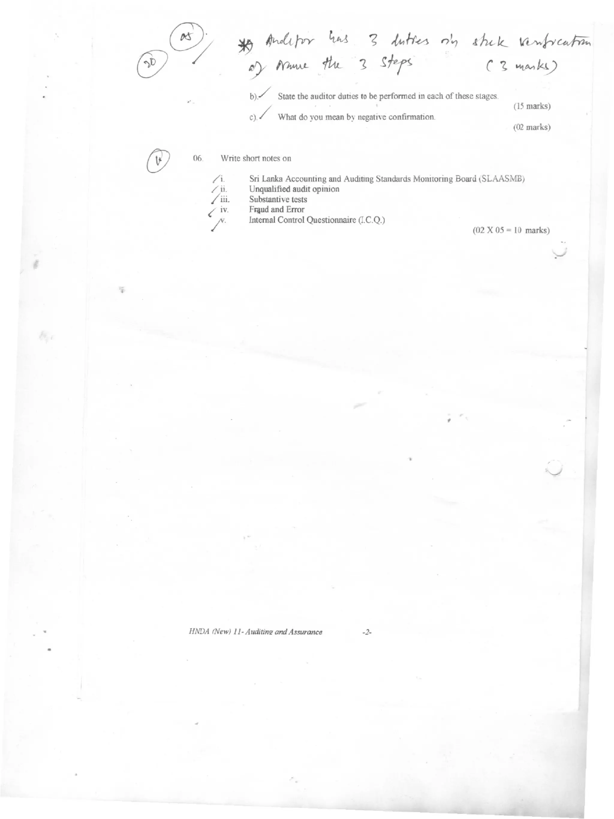 Audit & Assurance 2005