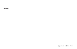 MEMO




       Appearance and care 7-7
 
