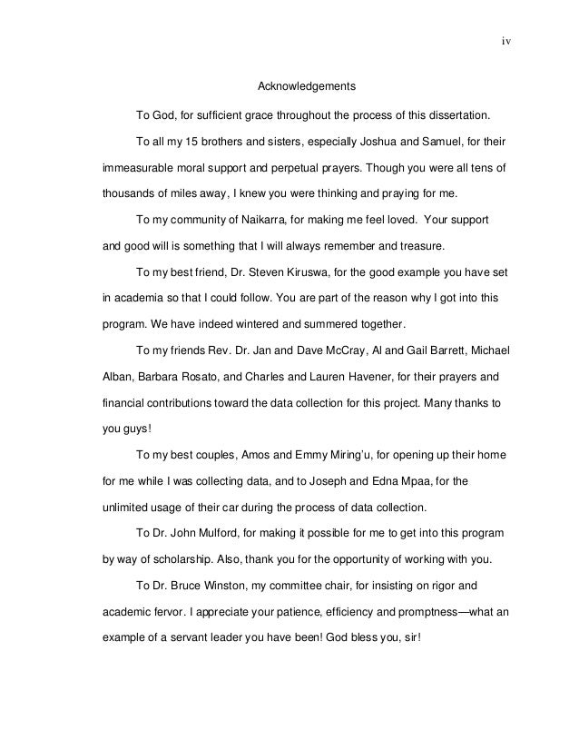 Dissertation servant leadership