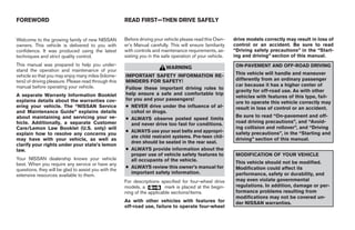 2005 FRONTIER OWNER'S MANUAL PDF