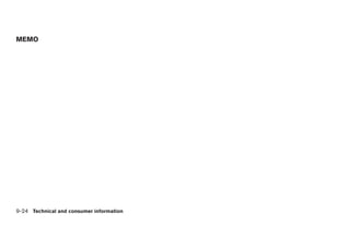 MEMO




9-24 Technical and consumer information
 