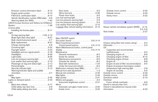 2005 QUEST OWNER'S MANUAL