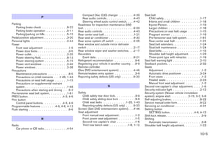 2005 QUEST OWNER'S MANUAL