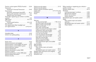 2005 QUEST OWNER'S MANUAL