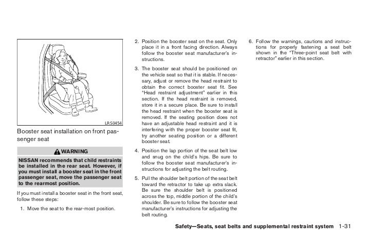 2005 Sentra Owner S Manual