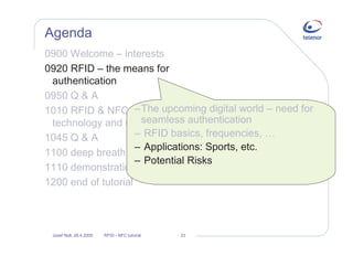 Near field communication and RFID - opening for new business