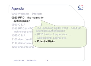Near field communication and RFID - opening for new business