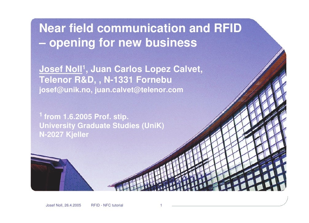 Near field communication and RFID opening for new business