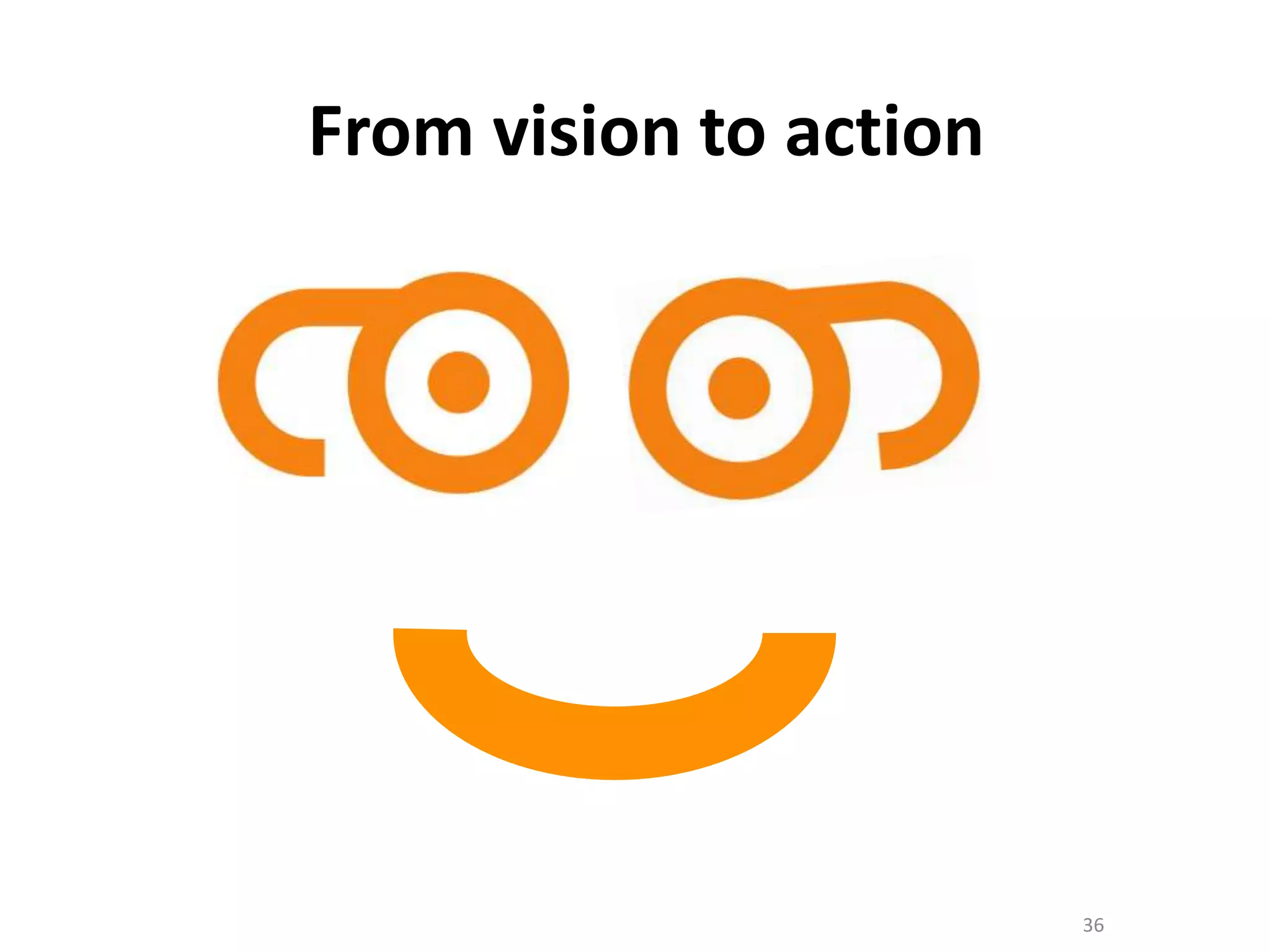 36
From vision to action
 