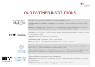 Switzerland Innovation Park Innovaare | PDF