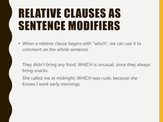 simple relative clauses | PPT | Free Download