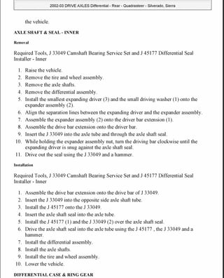 2005 SILVERADO SERVICE MANUAL PDF visual data 8