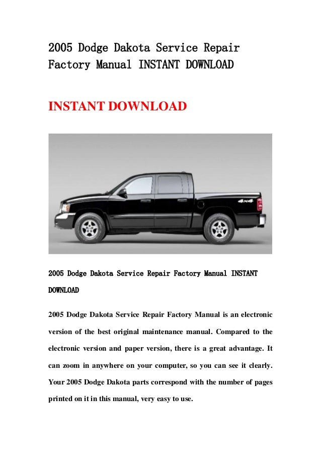 Dodge Repair Manual Download