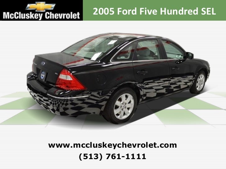 Used 2005 Ford Five Hundred Sel Sedan At Cincinnati