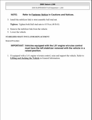 2005 front suspension