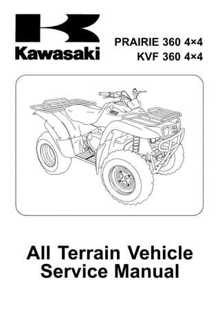 05 Kawasaki Kvf360 A3 4x4 Prairie Service Repair Manual