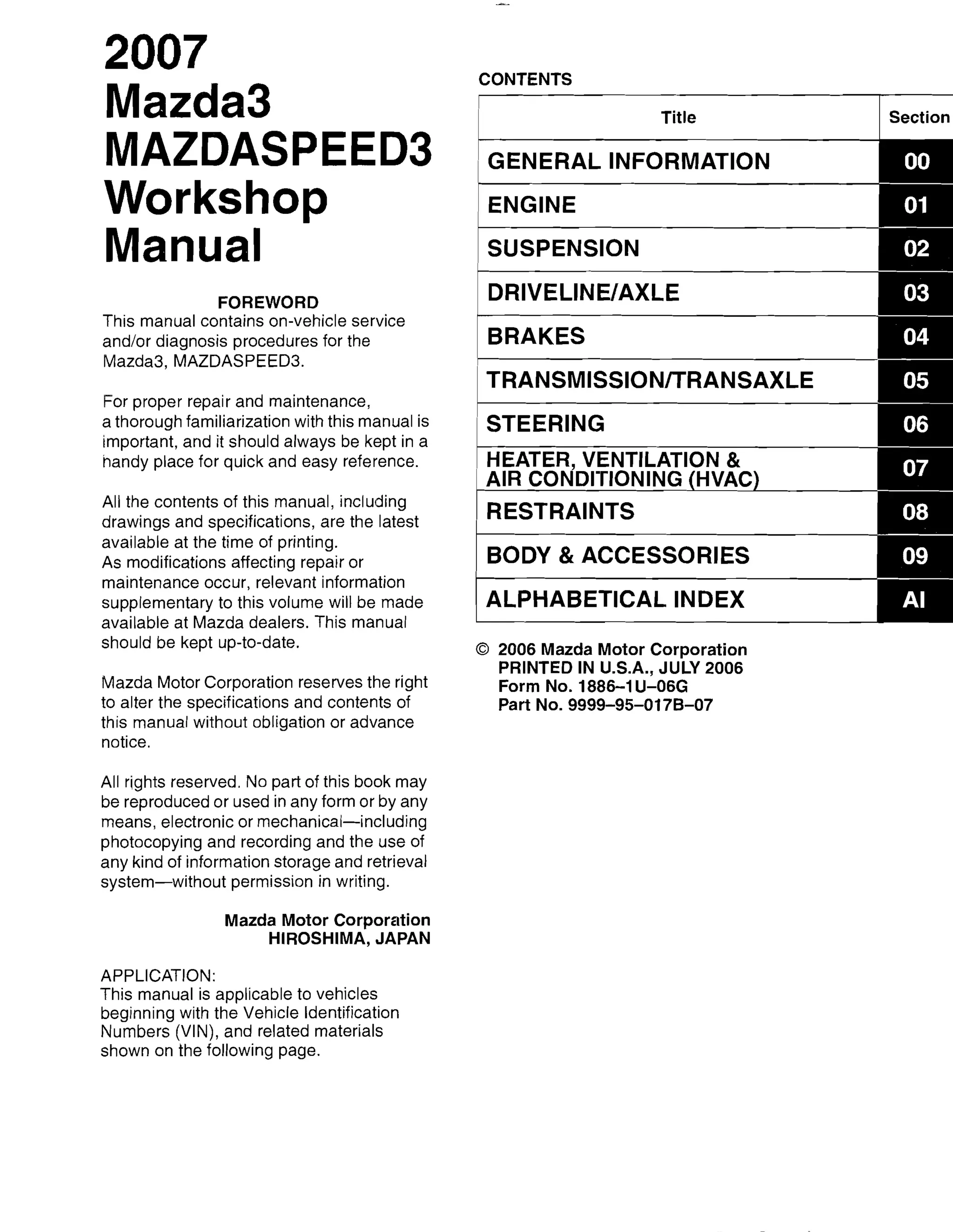 2005 Mazda 3 Service Repair Manual.pdf